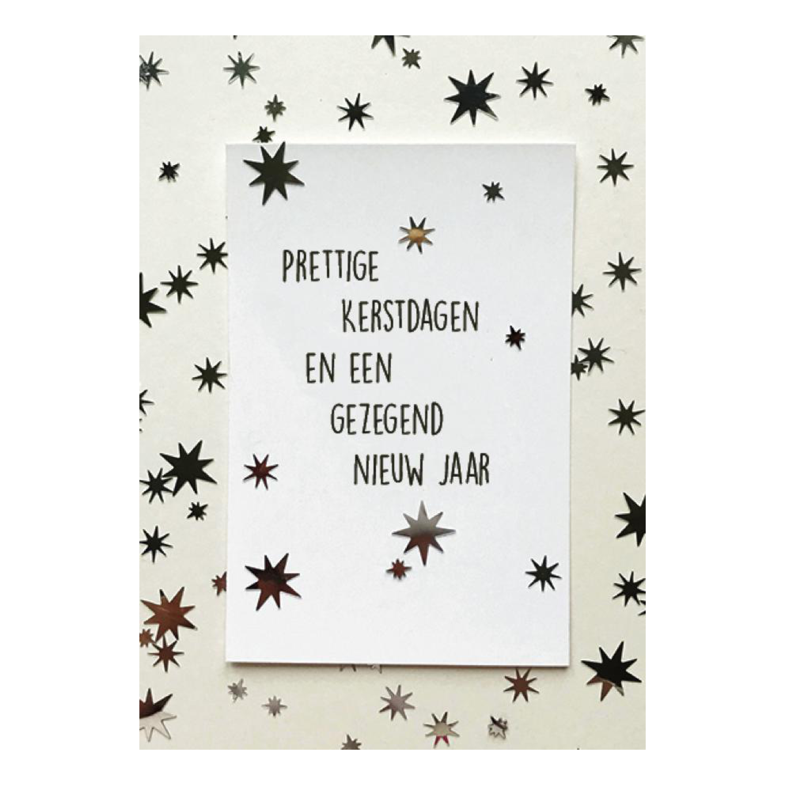 Kerstkaart 'Sterretjes'