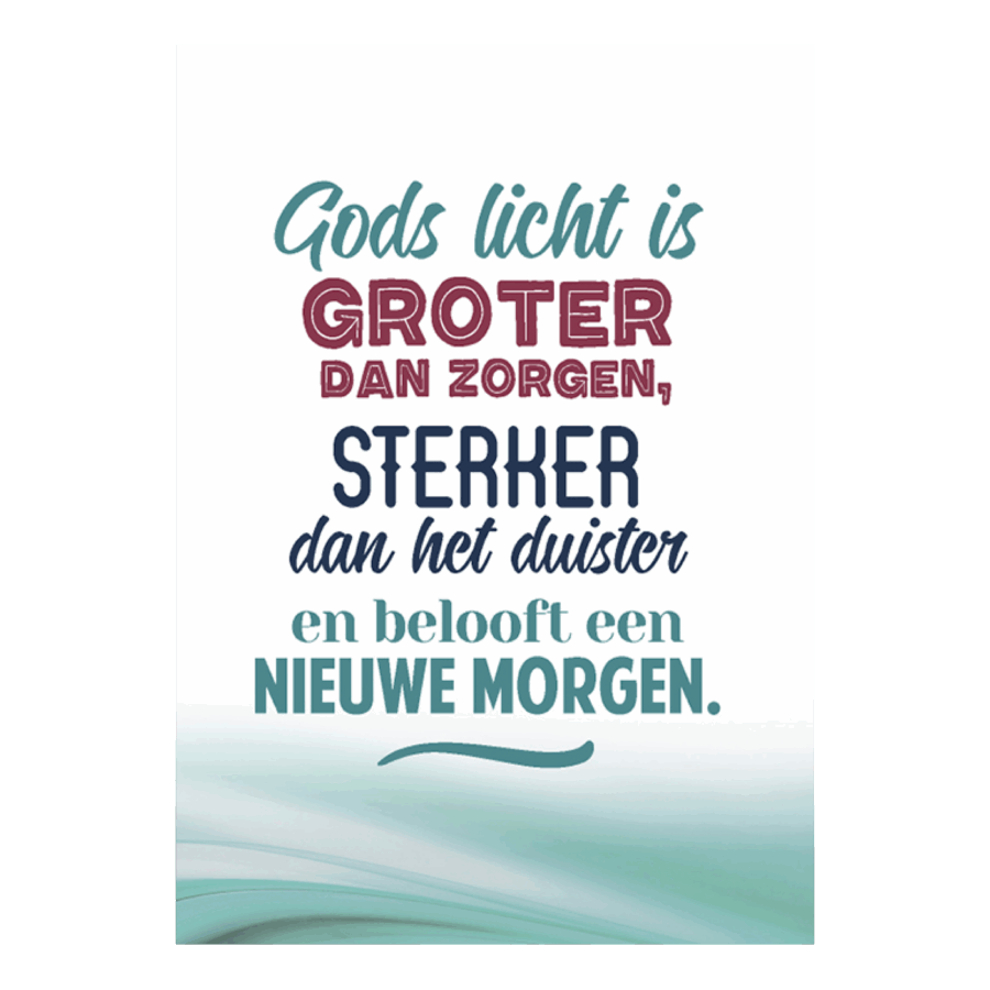 Kerstkaart 'Gods licht'