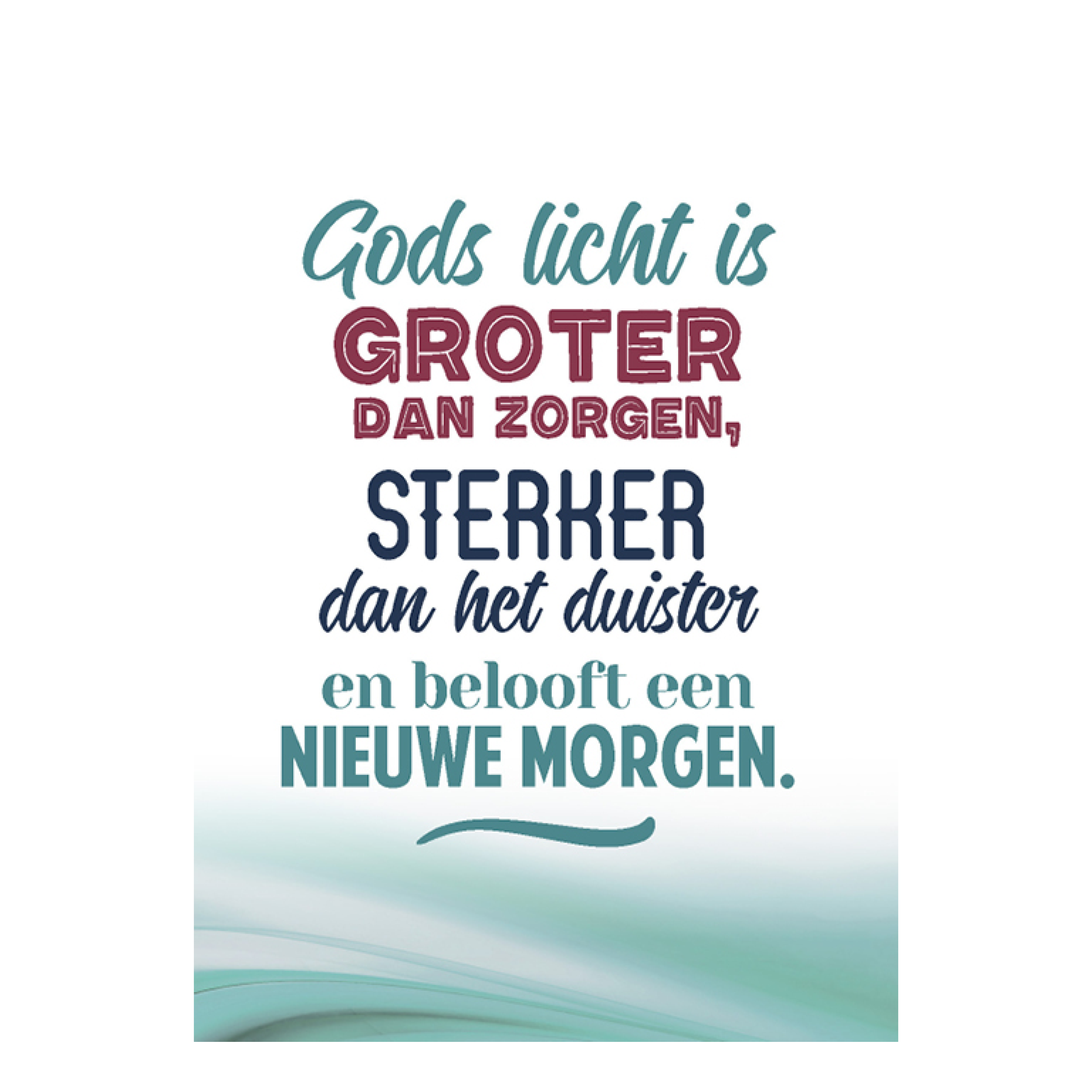 Kerstkaart 'Gods licht'