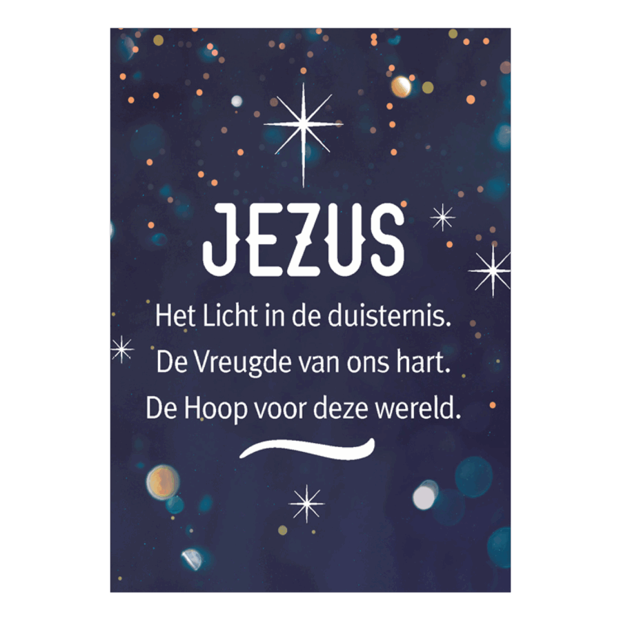 Kerstkaart 'Jezus'