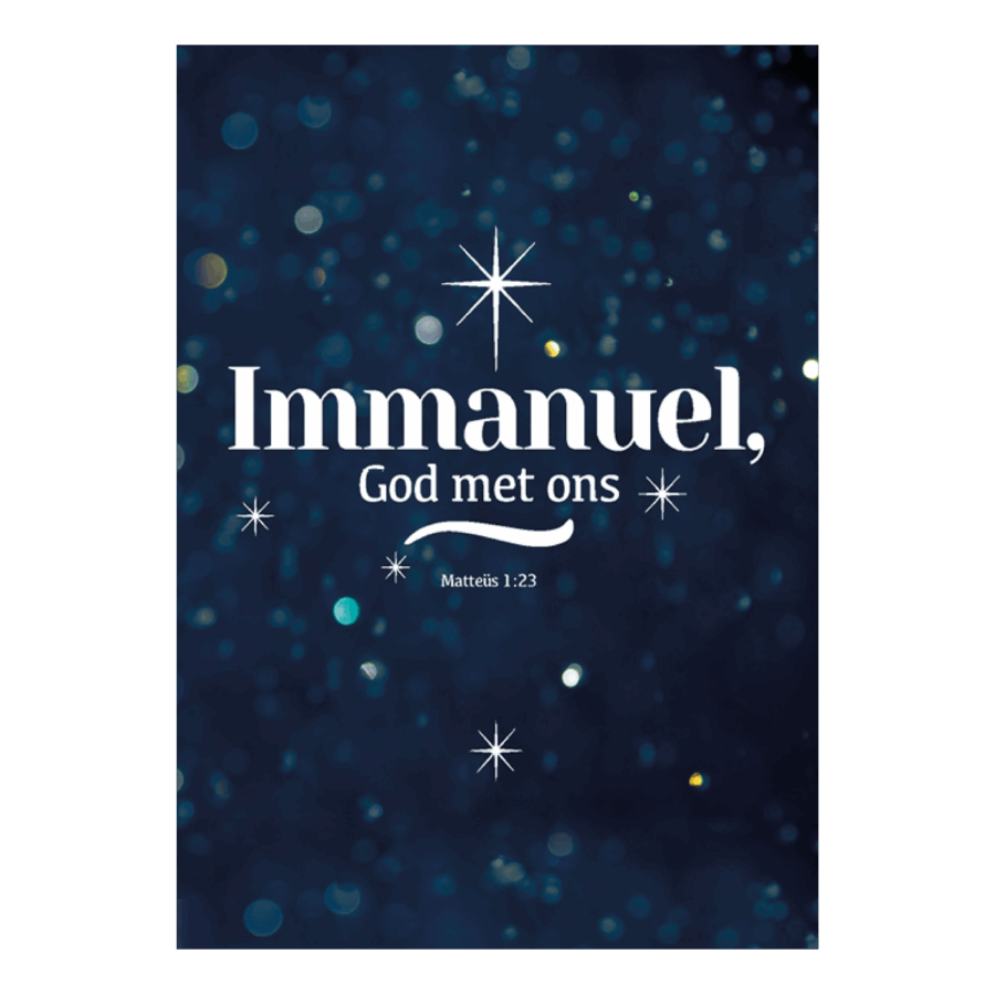 Kerstkaart 'Immanuel'