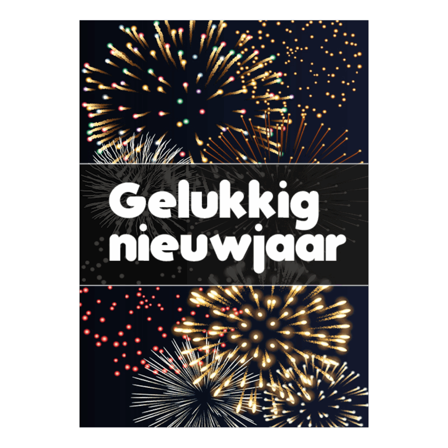 Kaart 'Gelukkig Nieuwjaar'