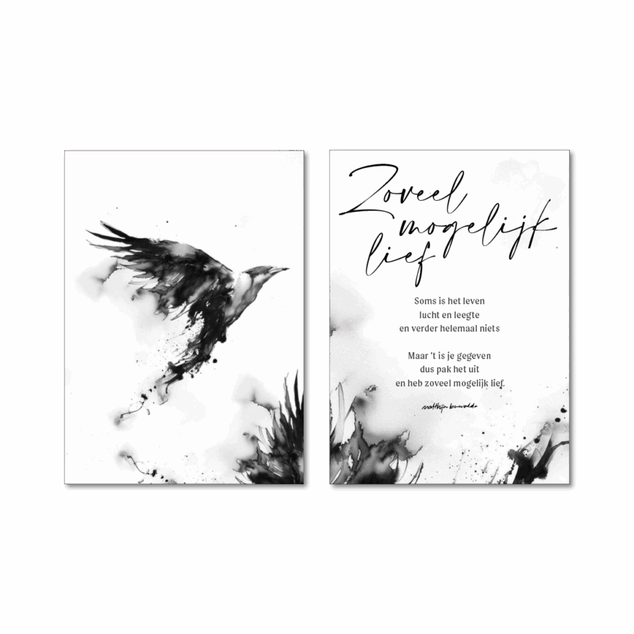 Tweeluik A3 'Zoveel mogelijk lief'