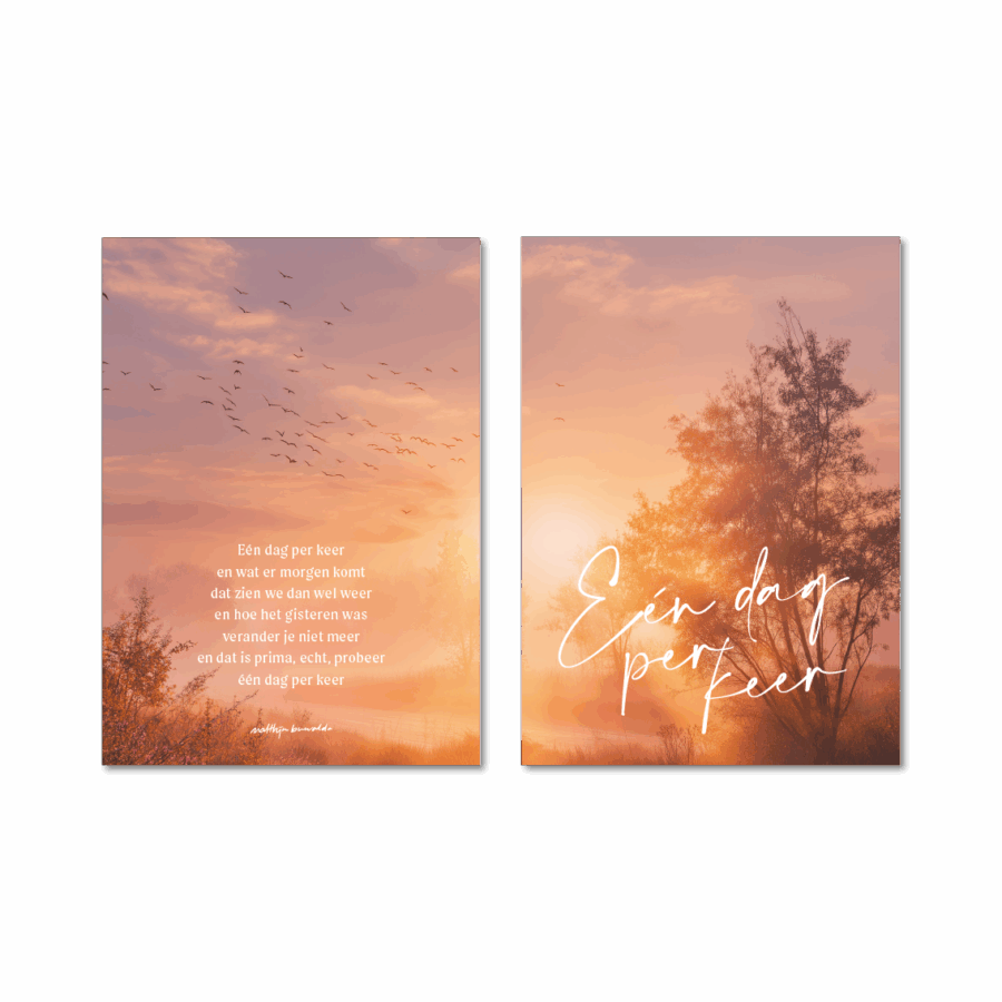 Tweeluik A3 'Een dag per keer'