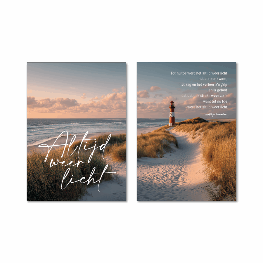 Tweeluik A3 'Altijd weer licht'