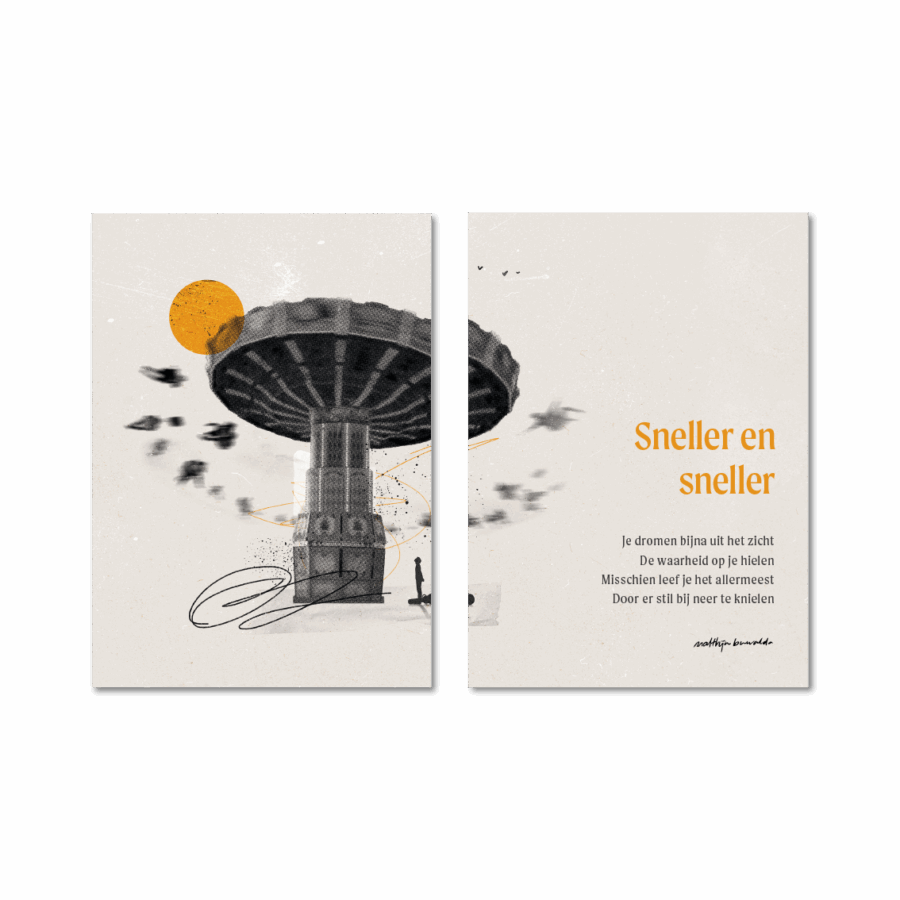 Tweeluik A3 'Sneller en sneller'