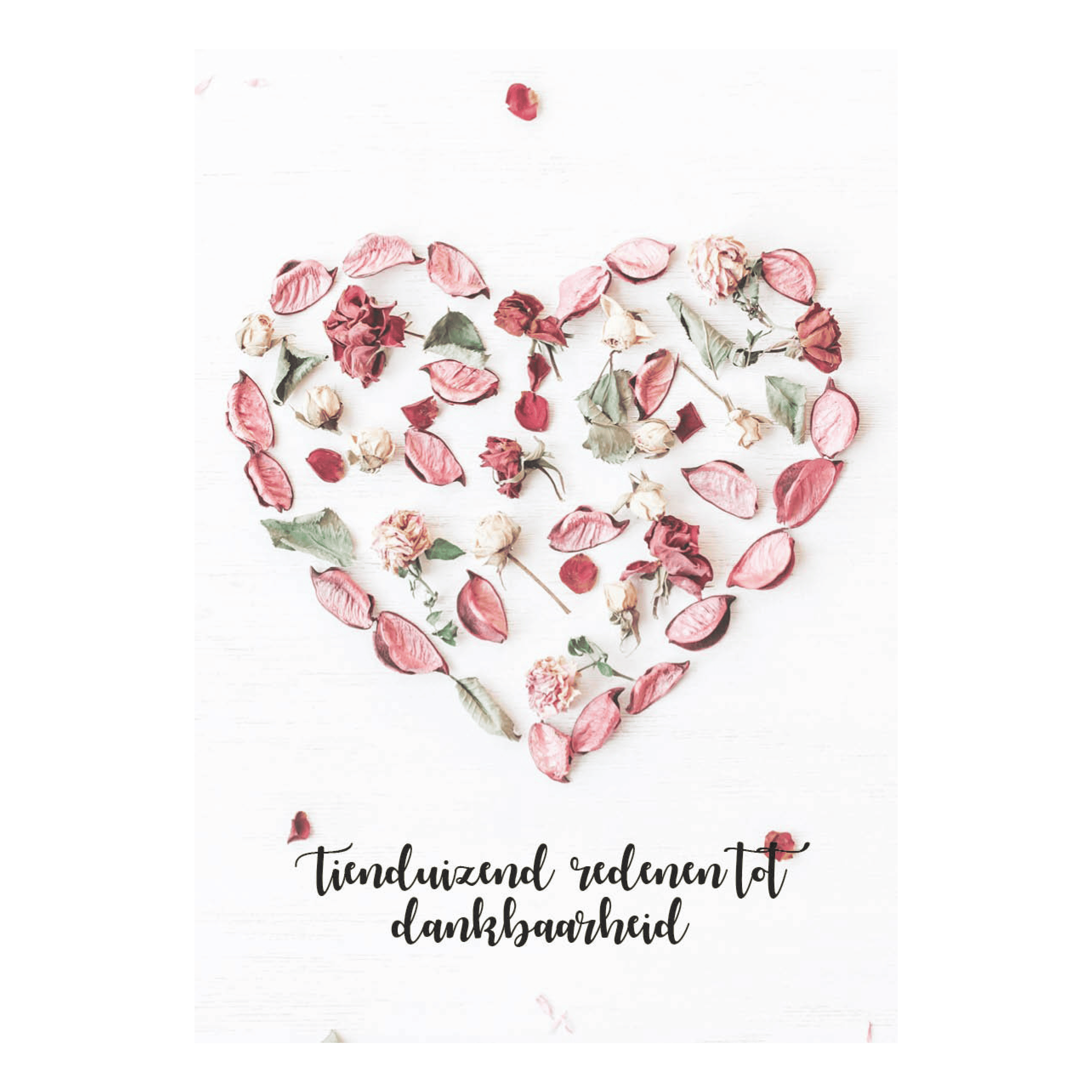 Poster 'Tienduizend redenen tot dankbaarheid'