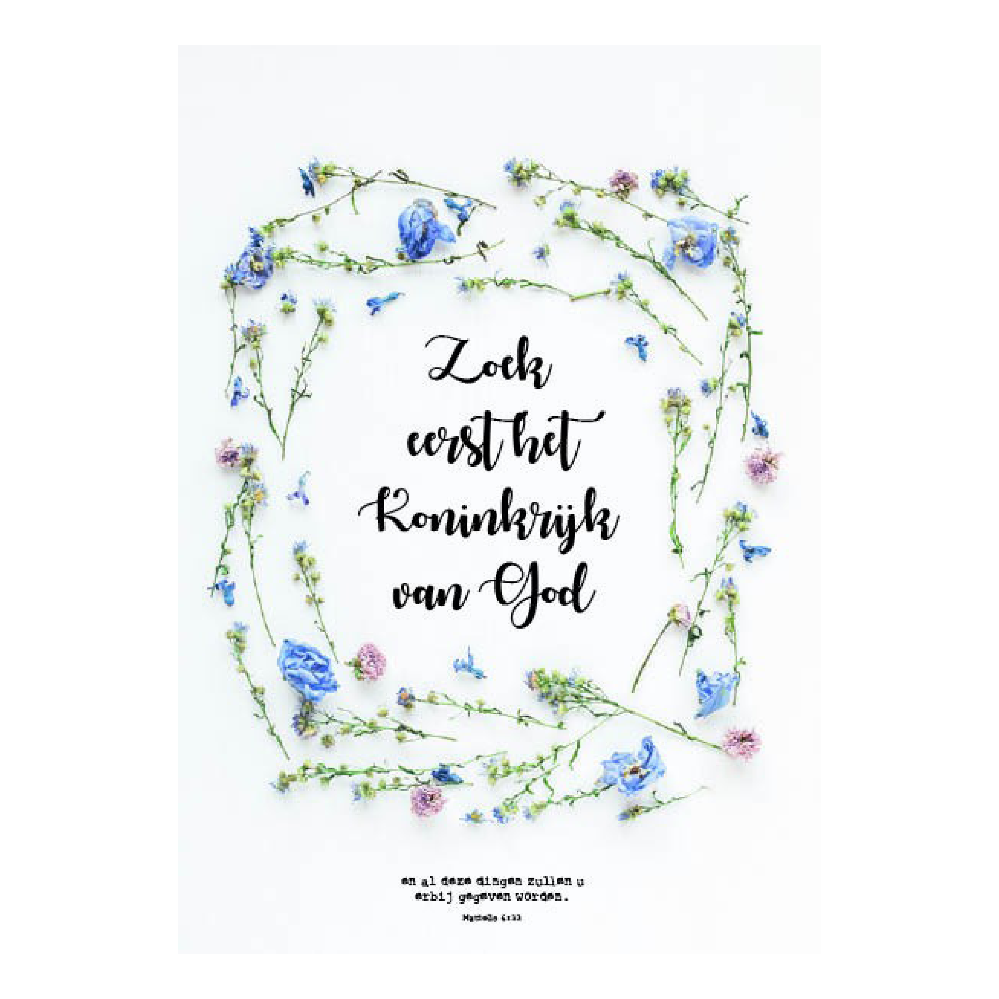 Poster 'Zoek eerst het Koninkrijk'