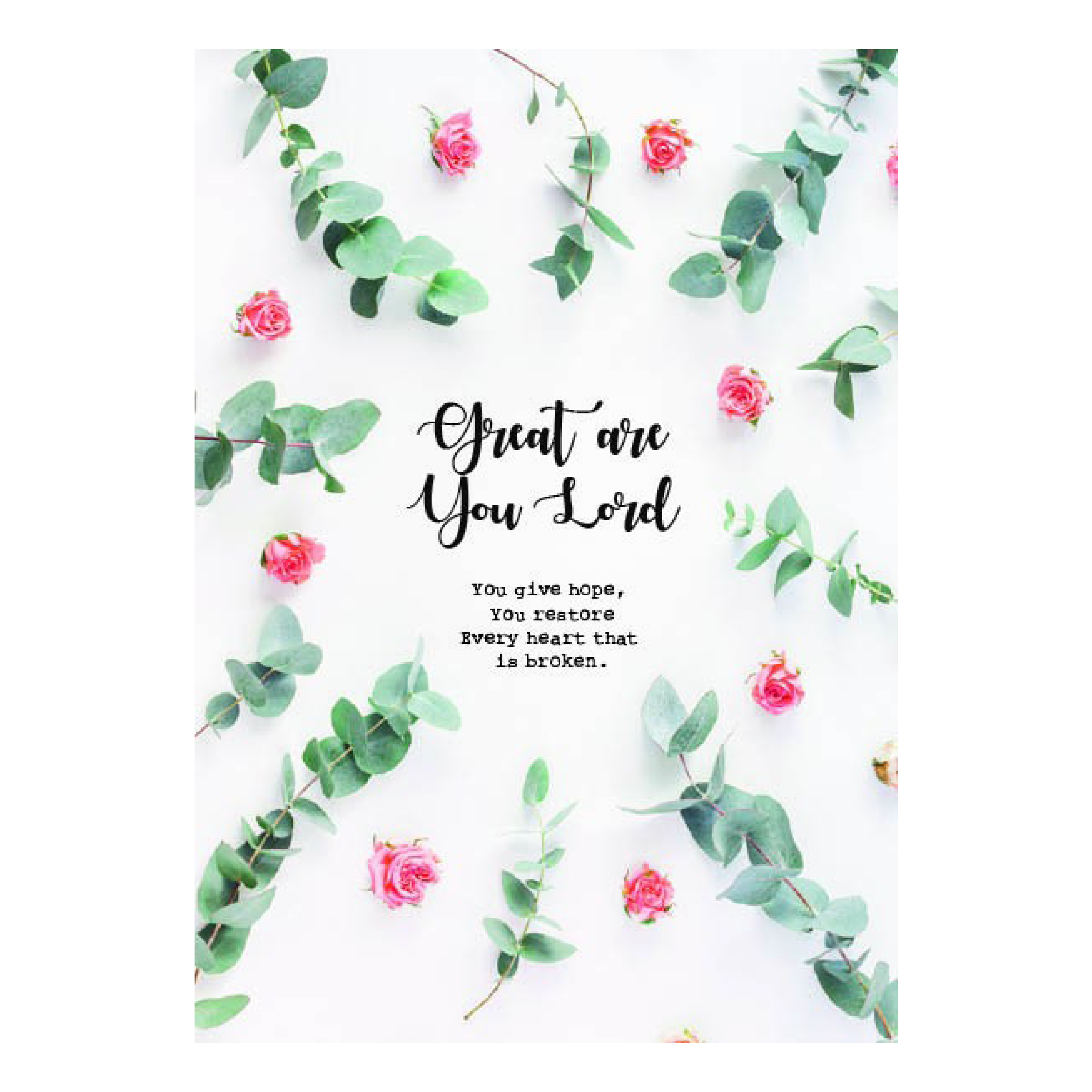 Poster 'Great are you Lord'