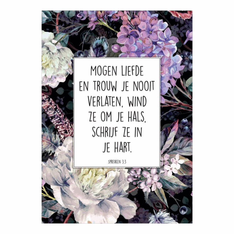 Poster 'Liefde en trouw'