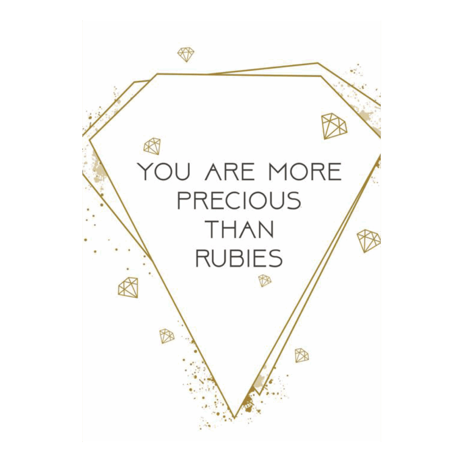 Poster 'You are more precious'