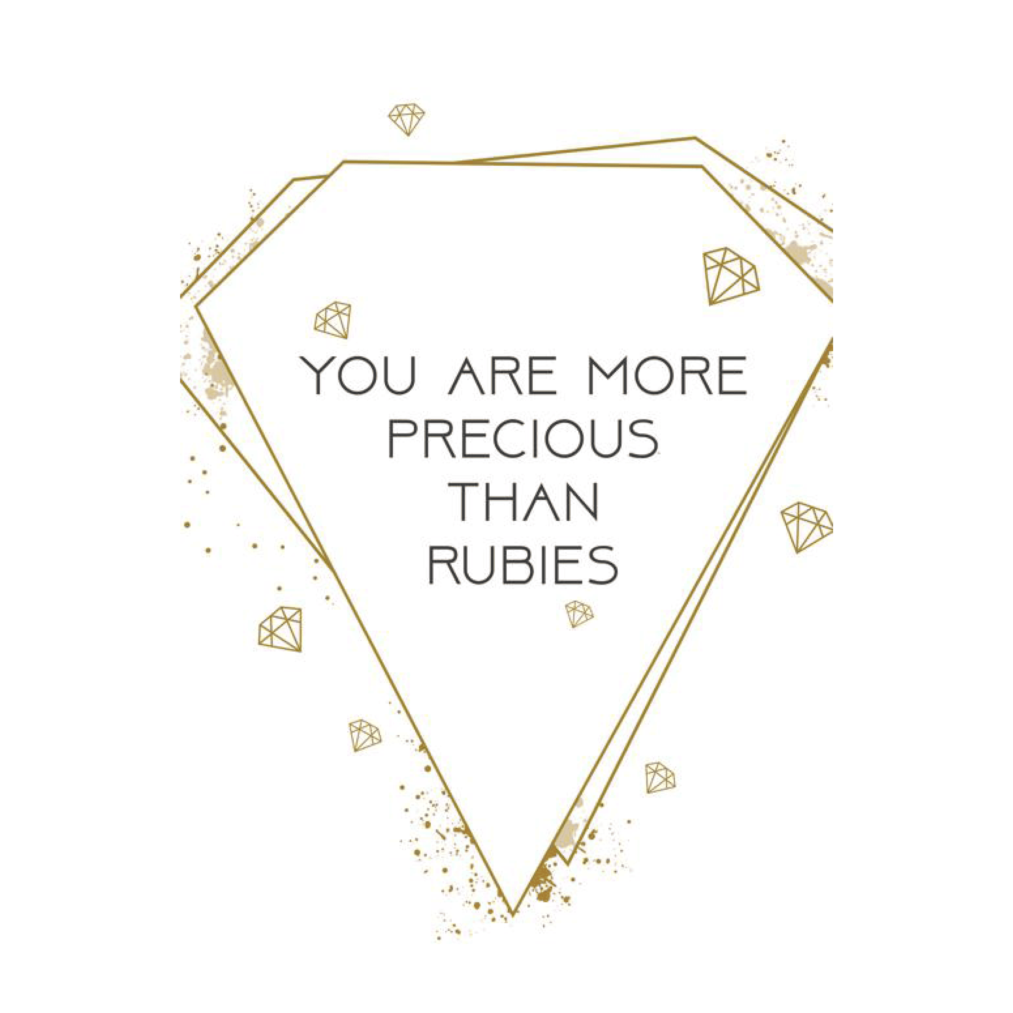 Poster 'You are more precious'