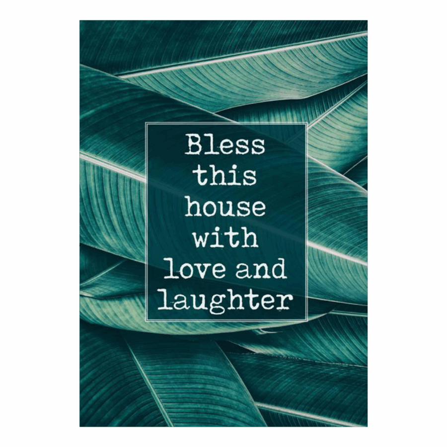 Poster 'Bless this house'
