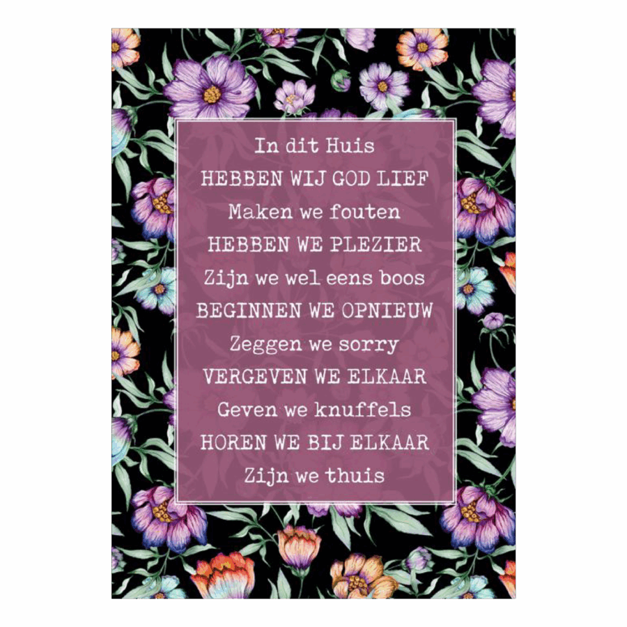 Poster 'In dit huis'