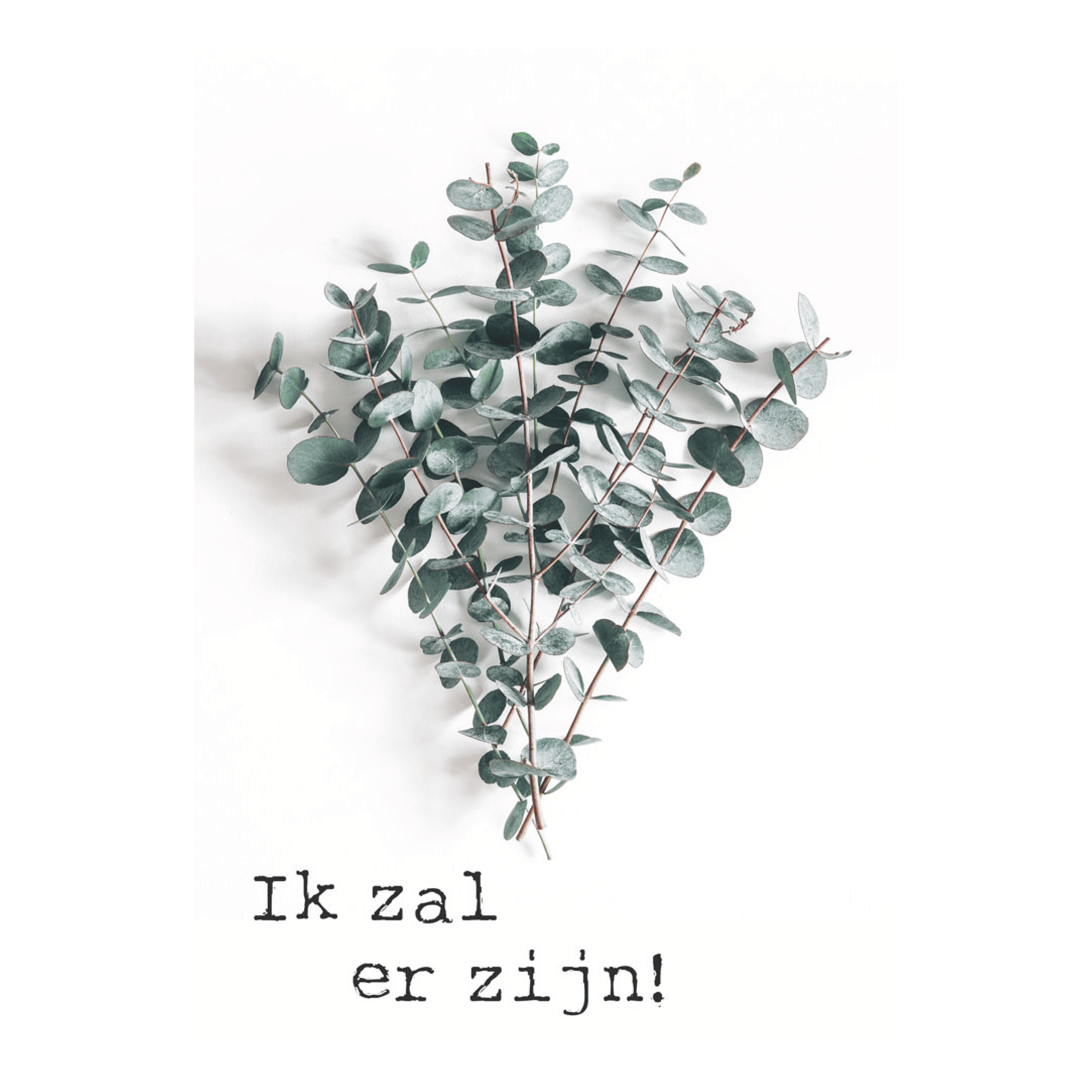Poster 'Ik zal er zijn'