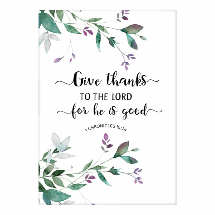 Poster 50x70 'Give thanks'