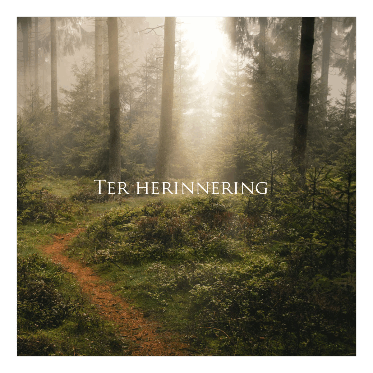 Wenskaart 'Ter herinnering'