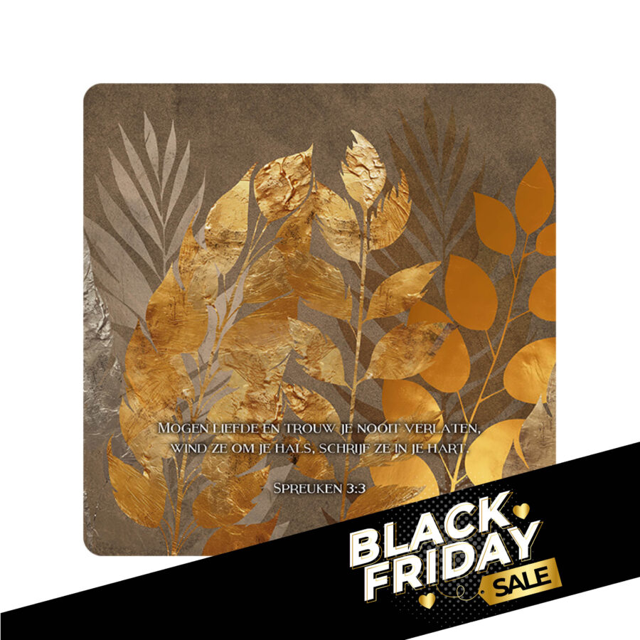 Cadeaubordje Goudkleurige takken