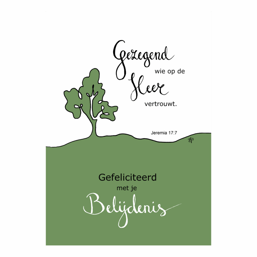 Kaart 'Gefeliciteerd, belijdenis'