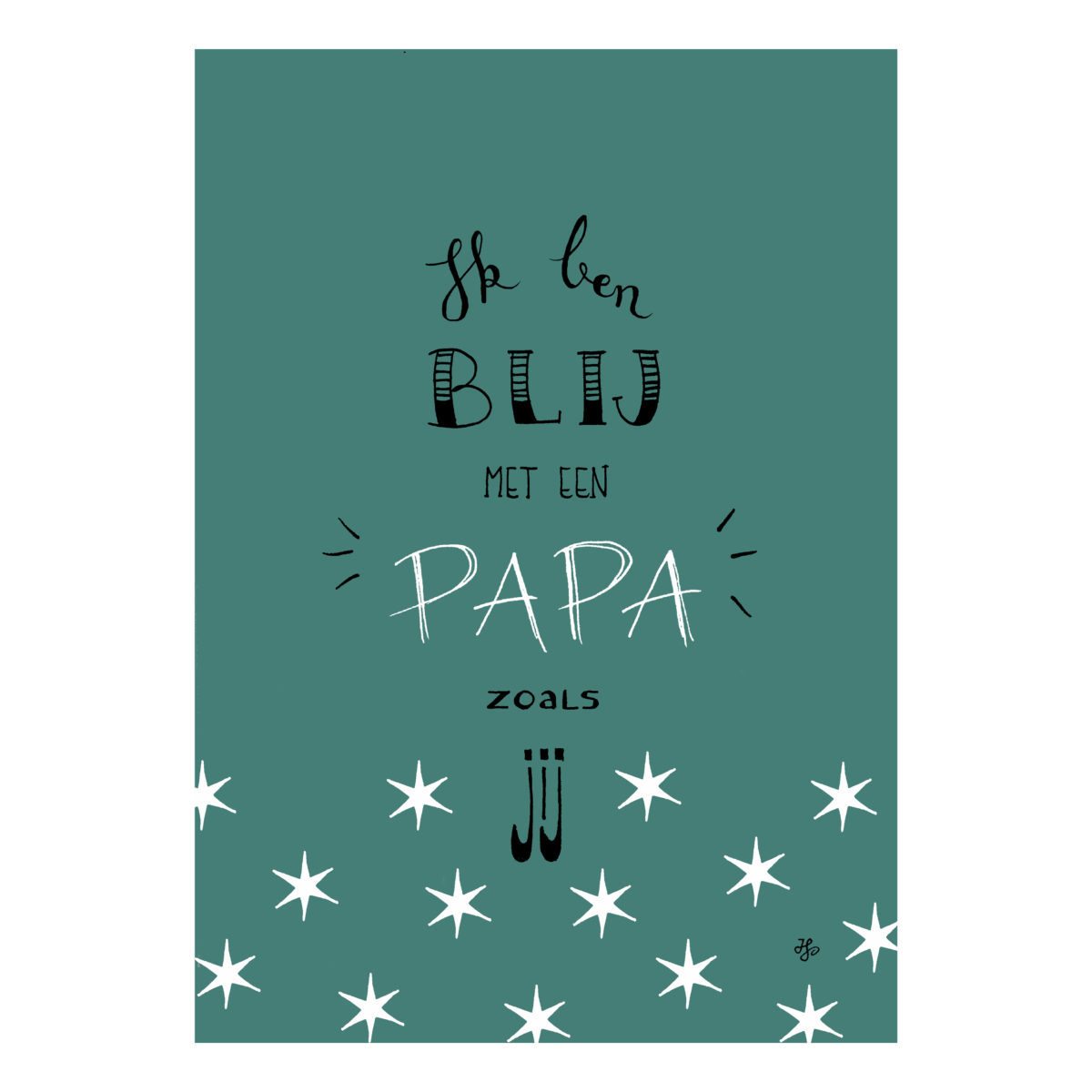 Kaart 'Blij met een papa'