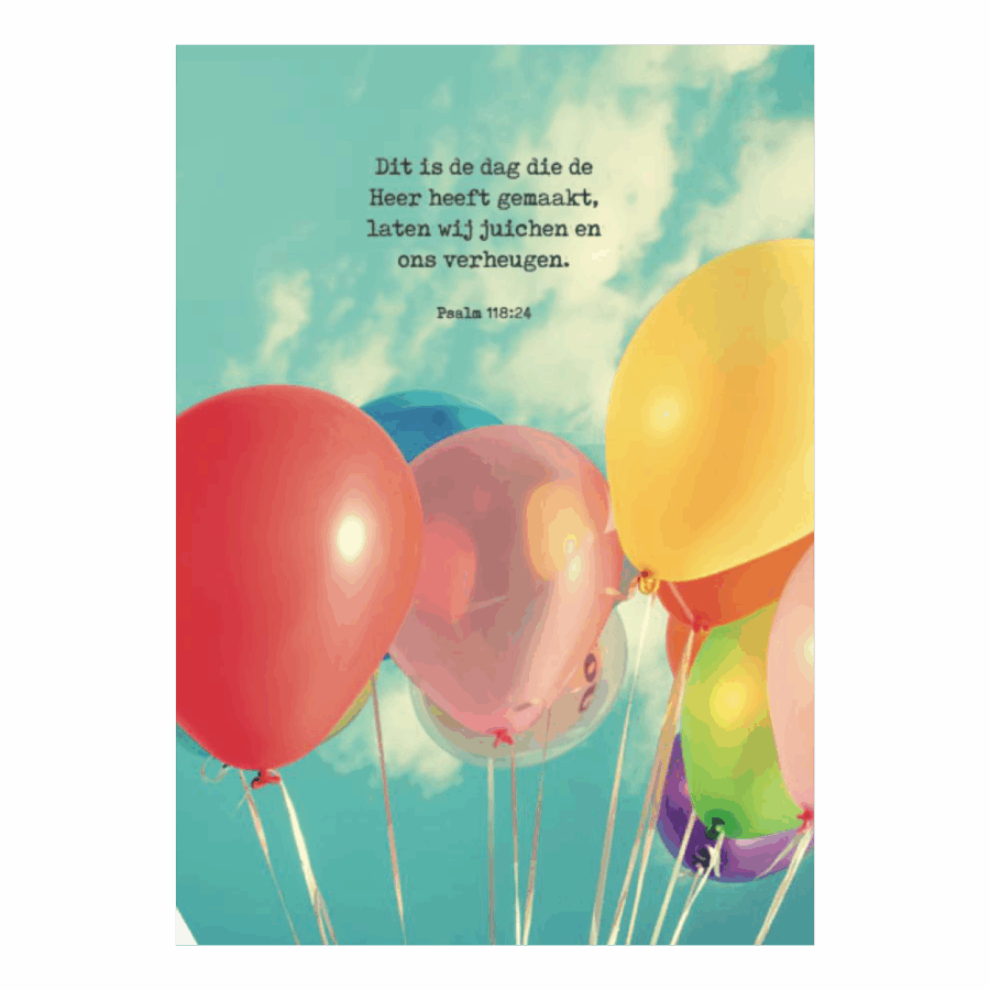 Poster A4 'Dit is de dag'