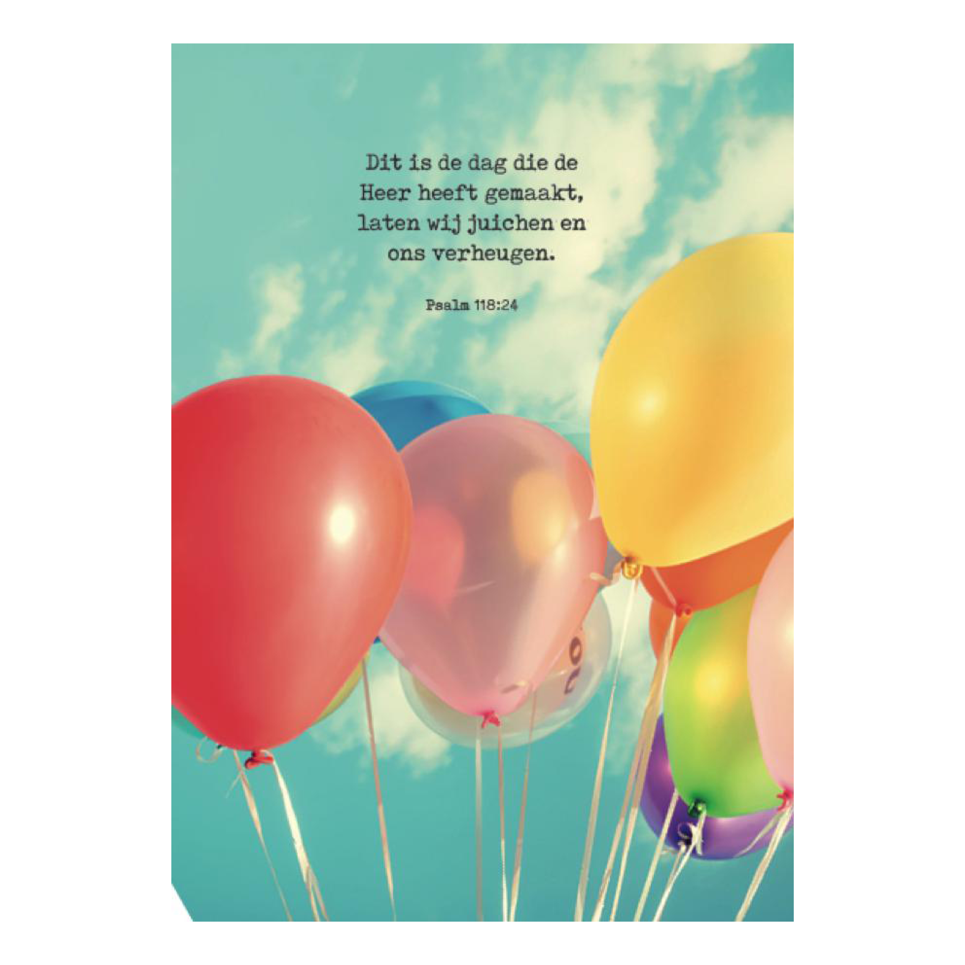 Poster A4 'Dit is de dag'