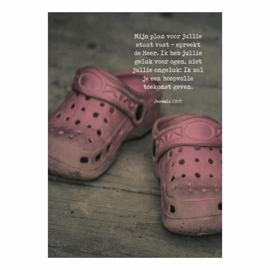 Poster A4 'Mijn plan voor jullie staat vast'