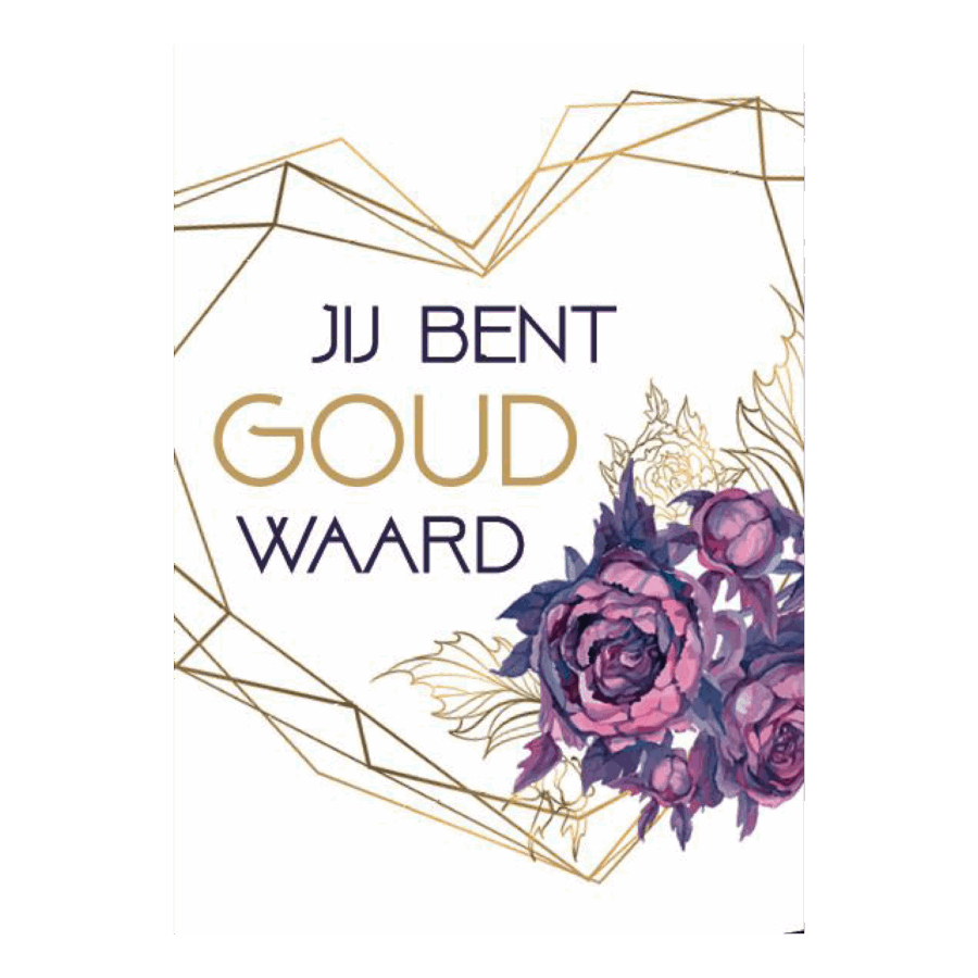 Voordeelkaart 'Jij bent goud waard'