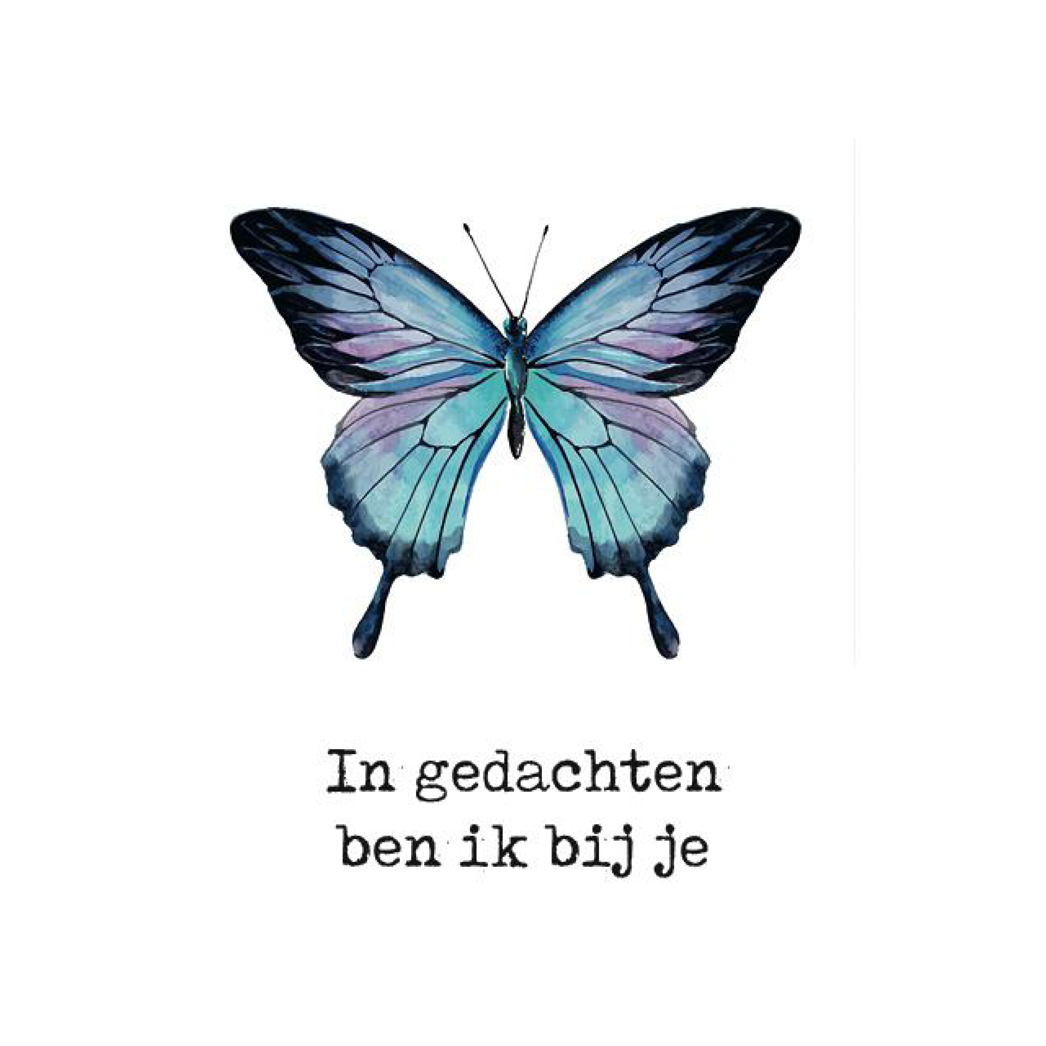 Voordeelkaart 'In gedachten ben ik bij je'