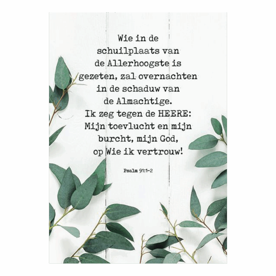 Voordeelkaart 'Wie in de schuilplaats'