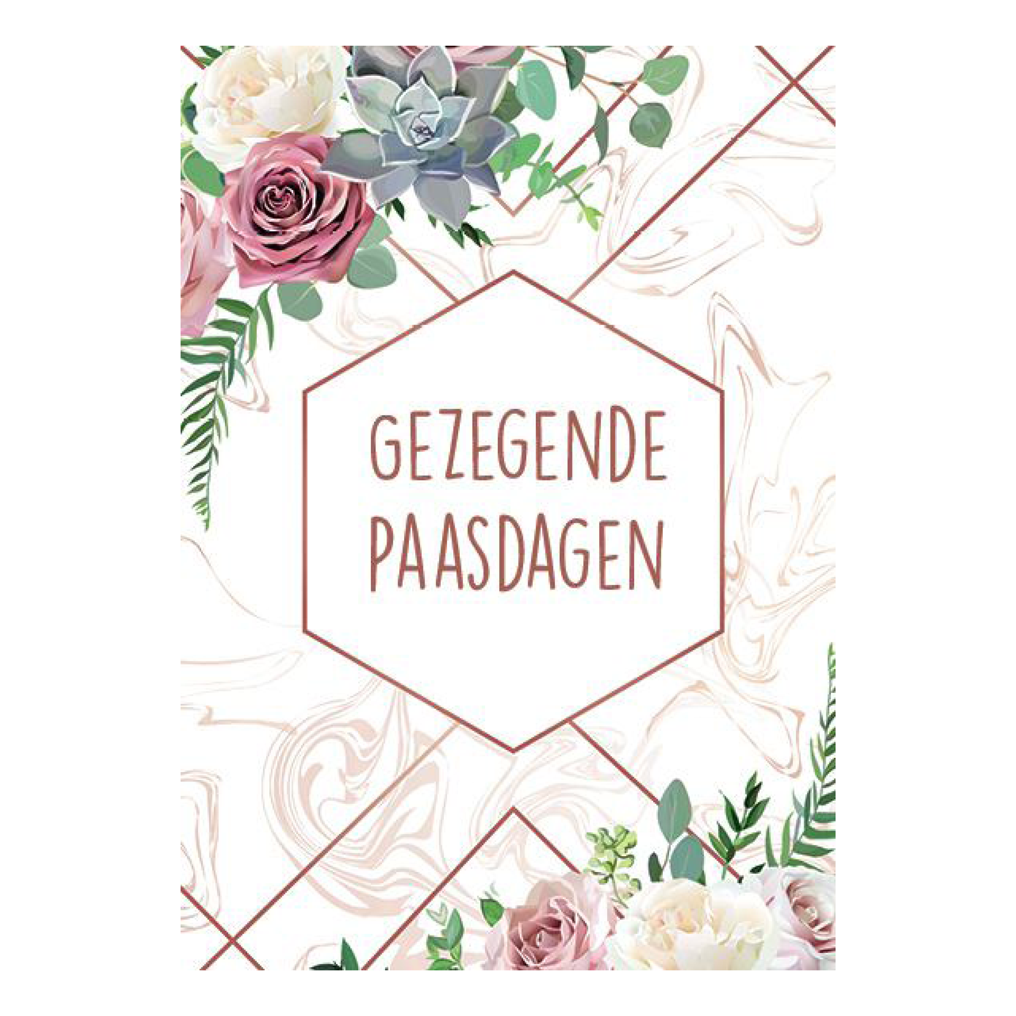 Voordeelkaart 'Gezegende paasdagen - abstract'