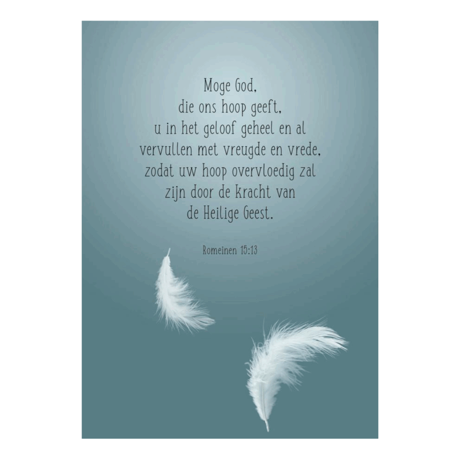 Kaart 'Veertjes - Romeinen 15'