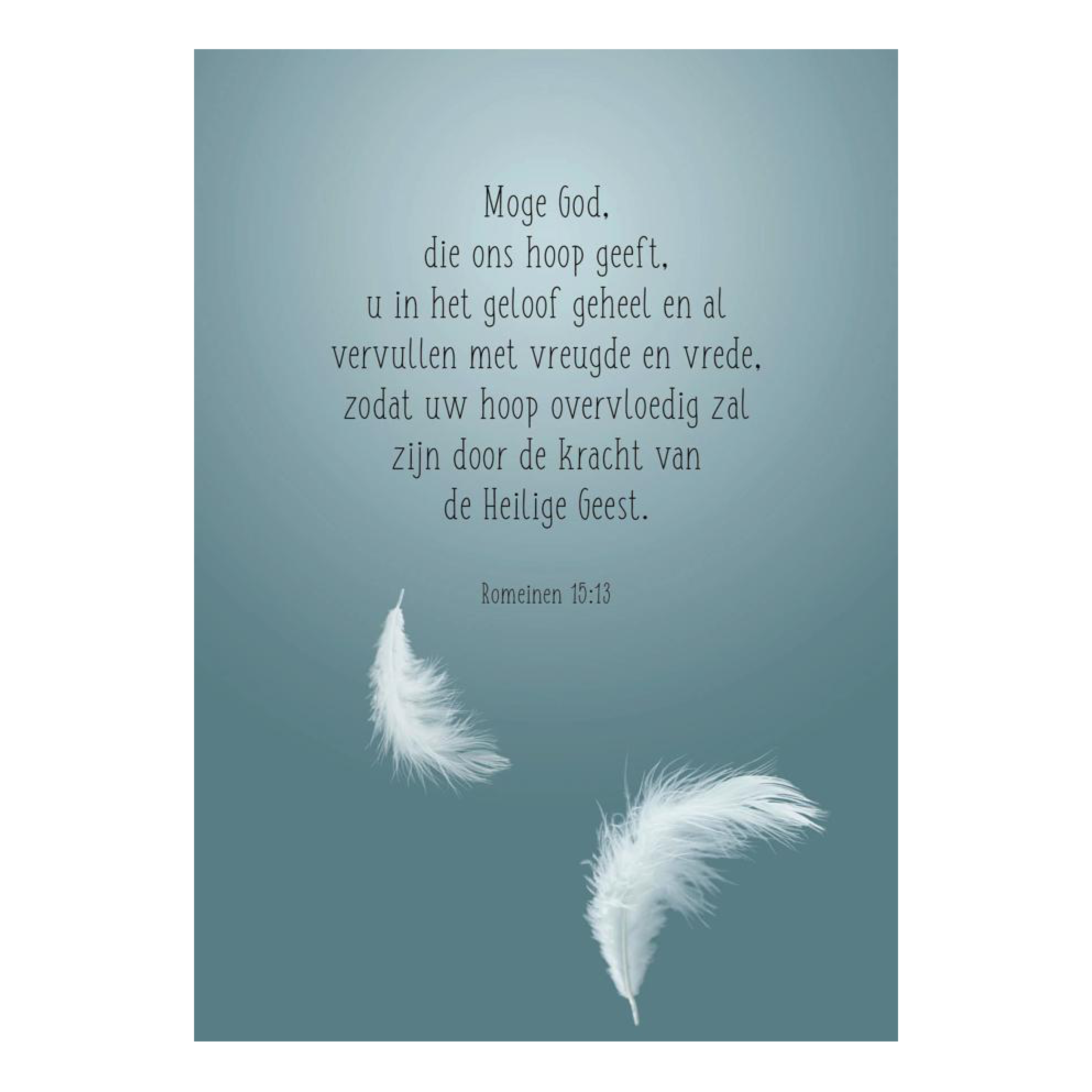 Kaart 'Veertjes - Romeinen 15'