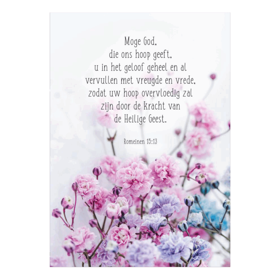 Kaart 'Bloemen - Romeinen 15'
