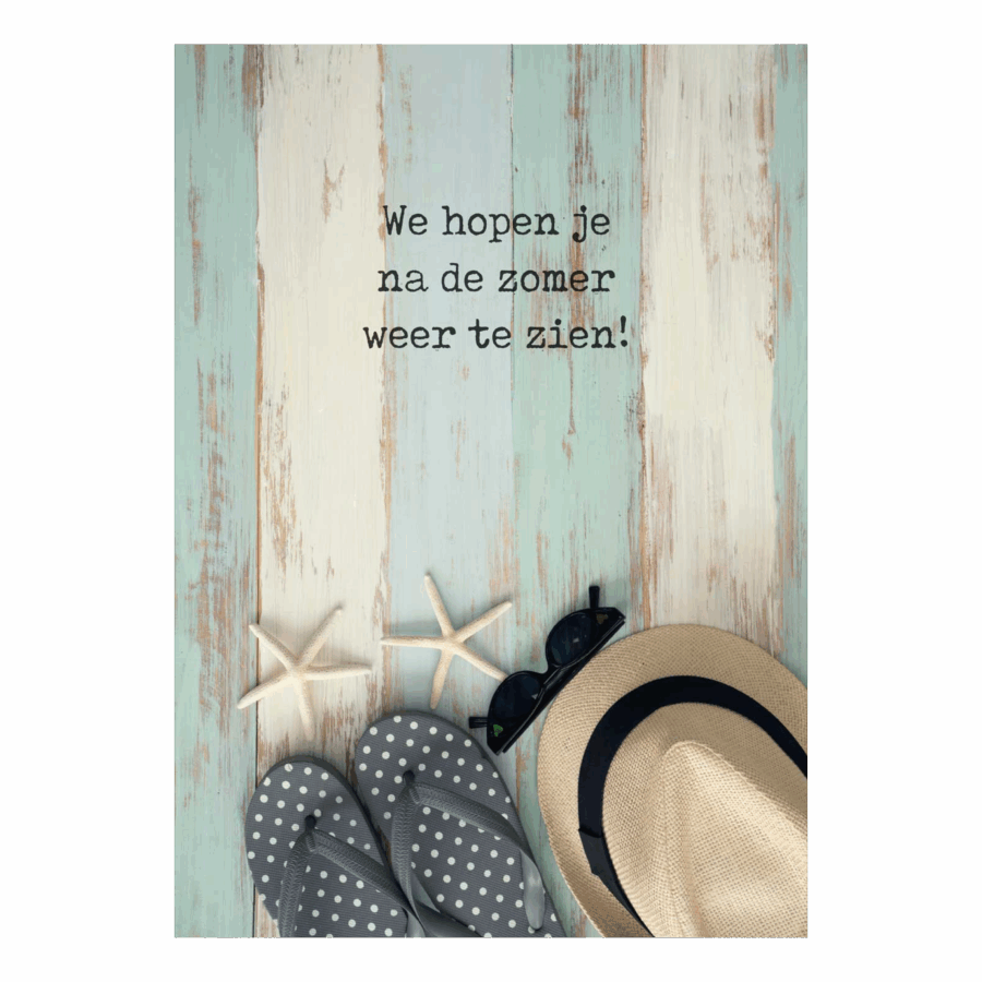 Voordeelkaart 'Zomervakantie-slippers'