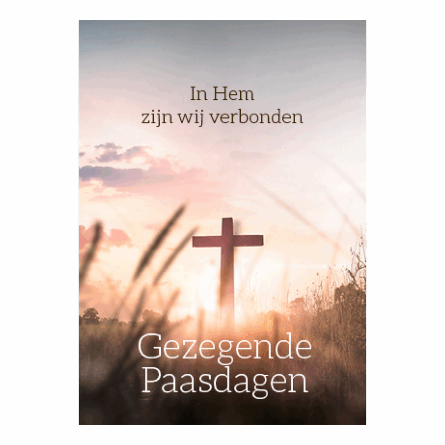 Voordeelkaart 'Gezegende paasdagen - in Hem verbonden'
