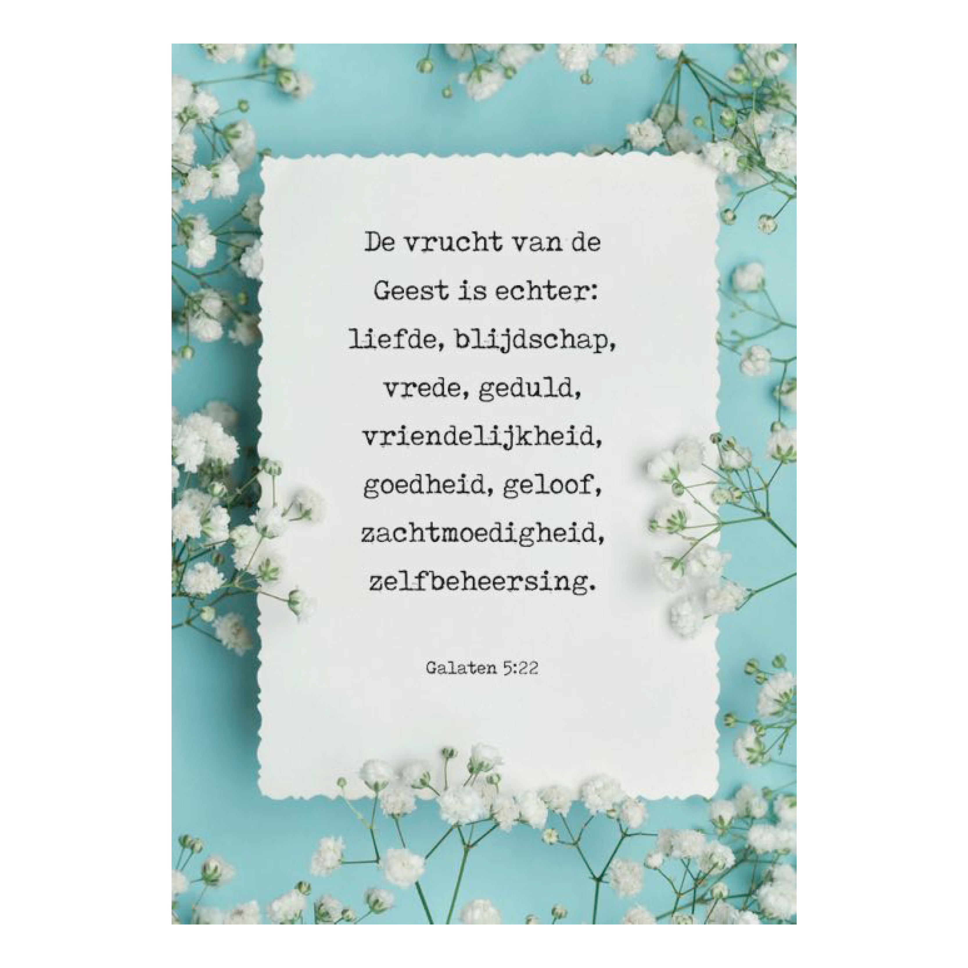 Voordeelkaart 'De vrucht van de Geest'