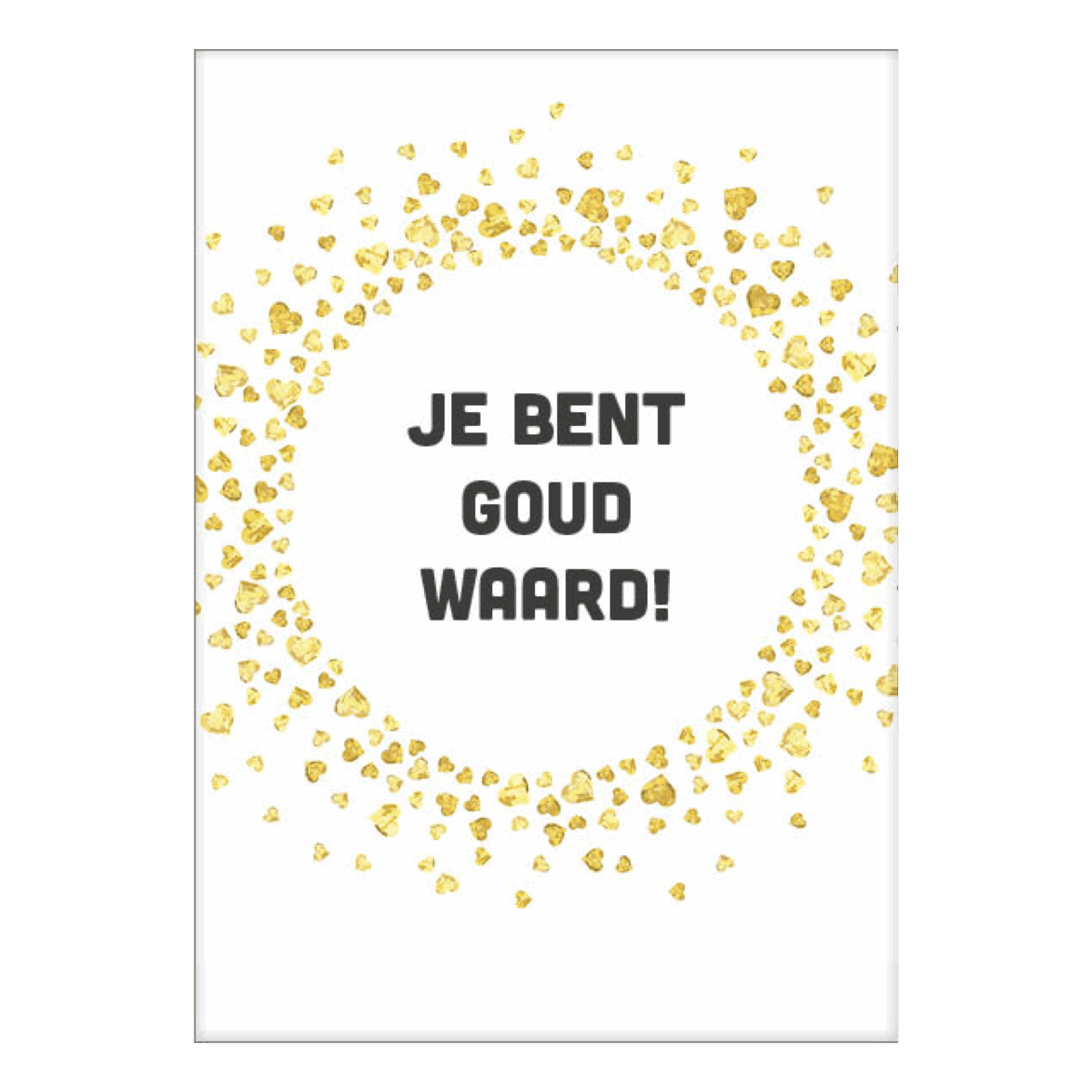 Voordeelkaart 'Je bent goud waard'