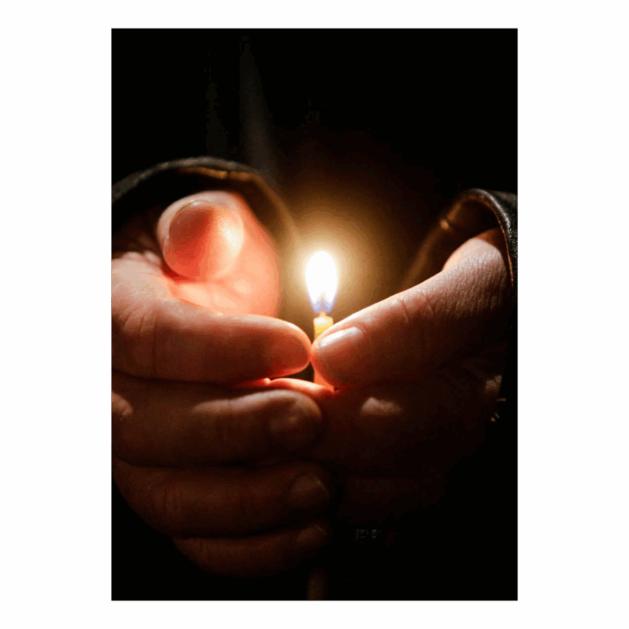 Kerstkaart 'Kaarsje'