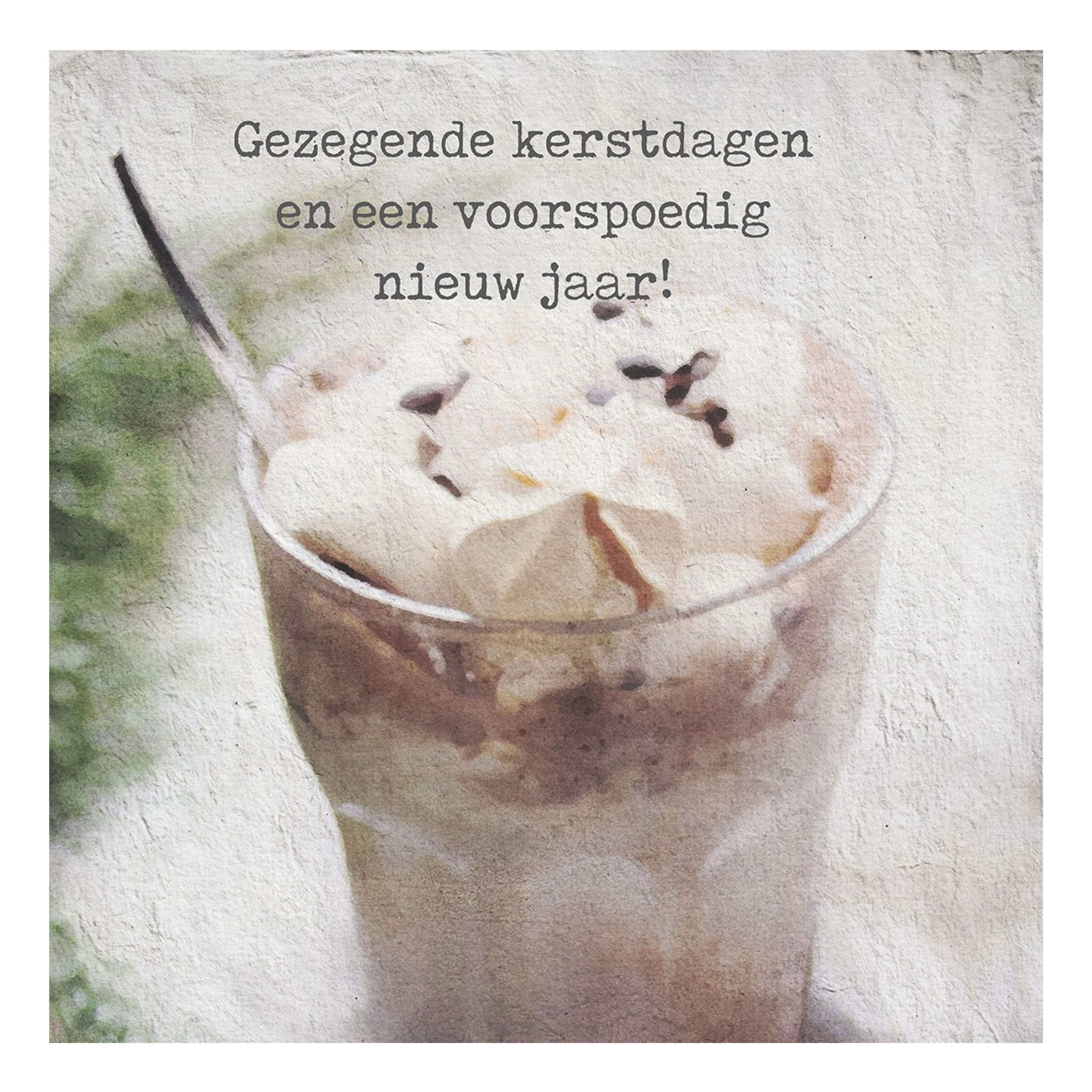 Minikaartje kerst 'chocolademelk'