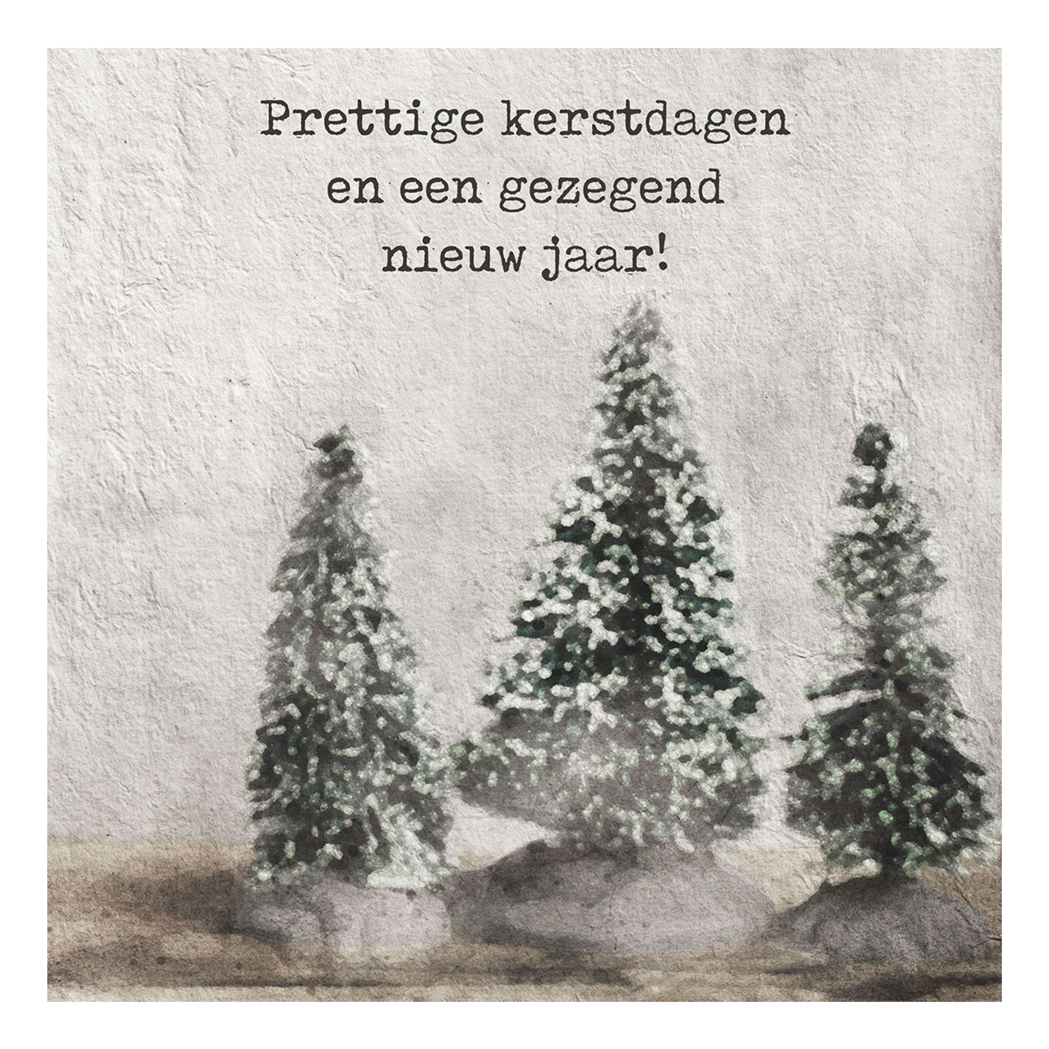 Minikaartje kerst 'bomen'