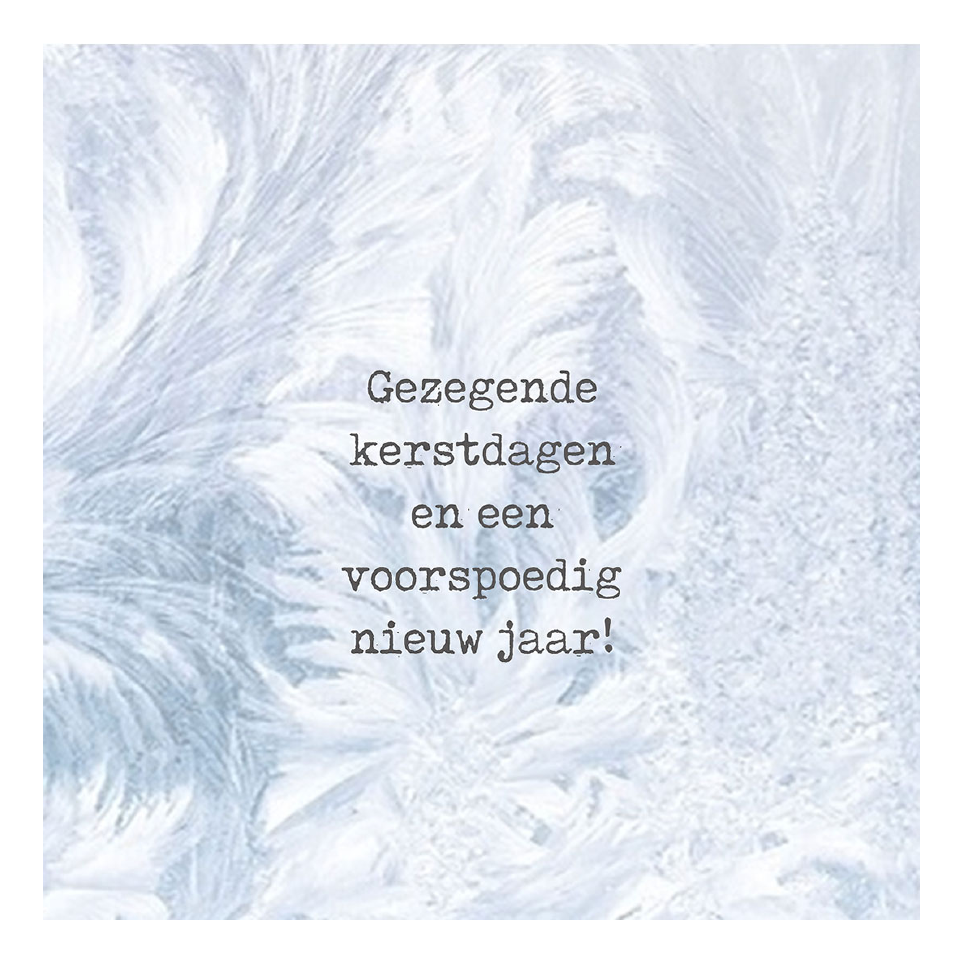 Minikaartje kerst 'ijs'