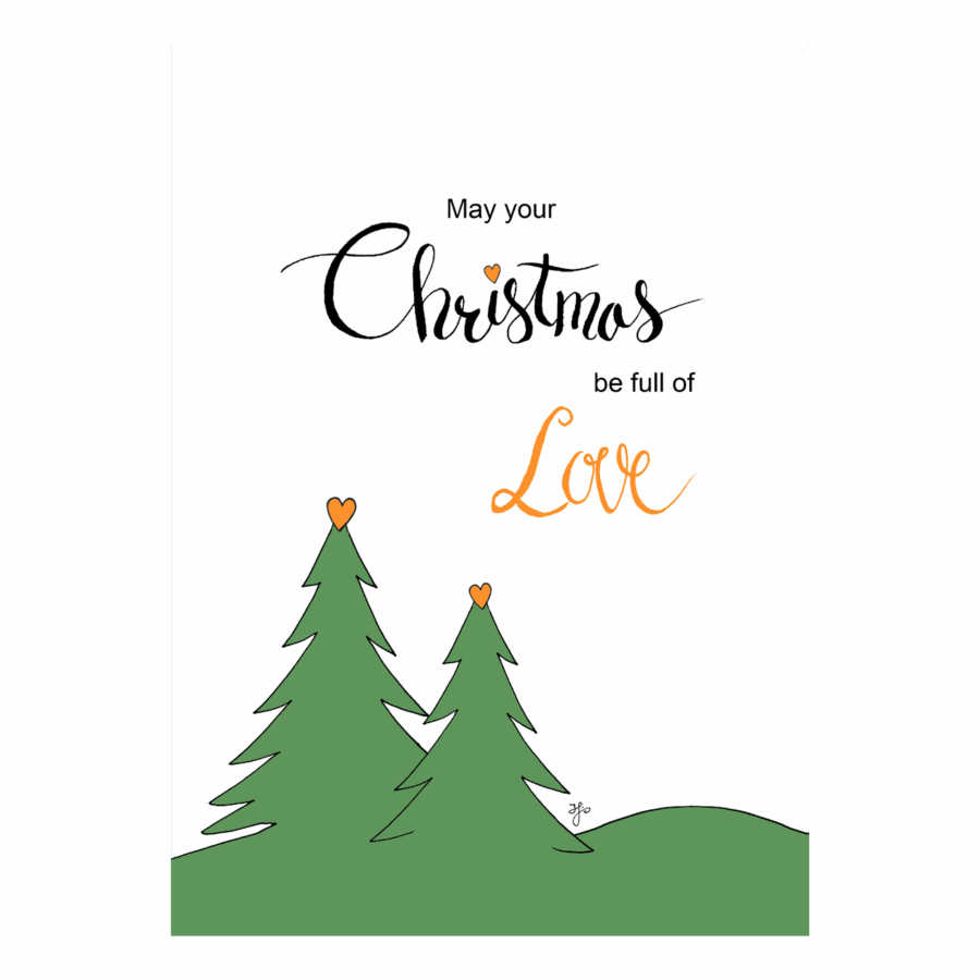 Kerstkaart Henrike 'May your Christmas'