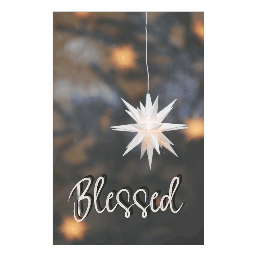 Minikaartje Kerst 'Blessed'