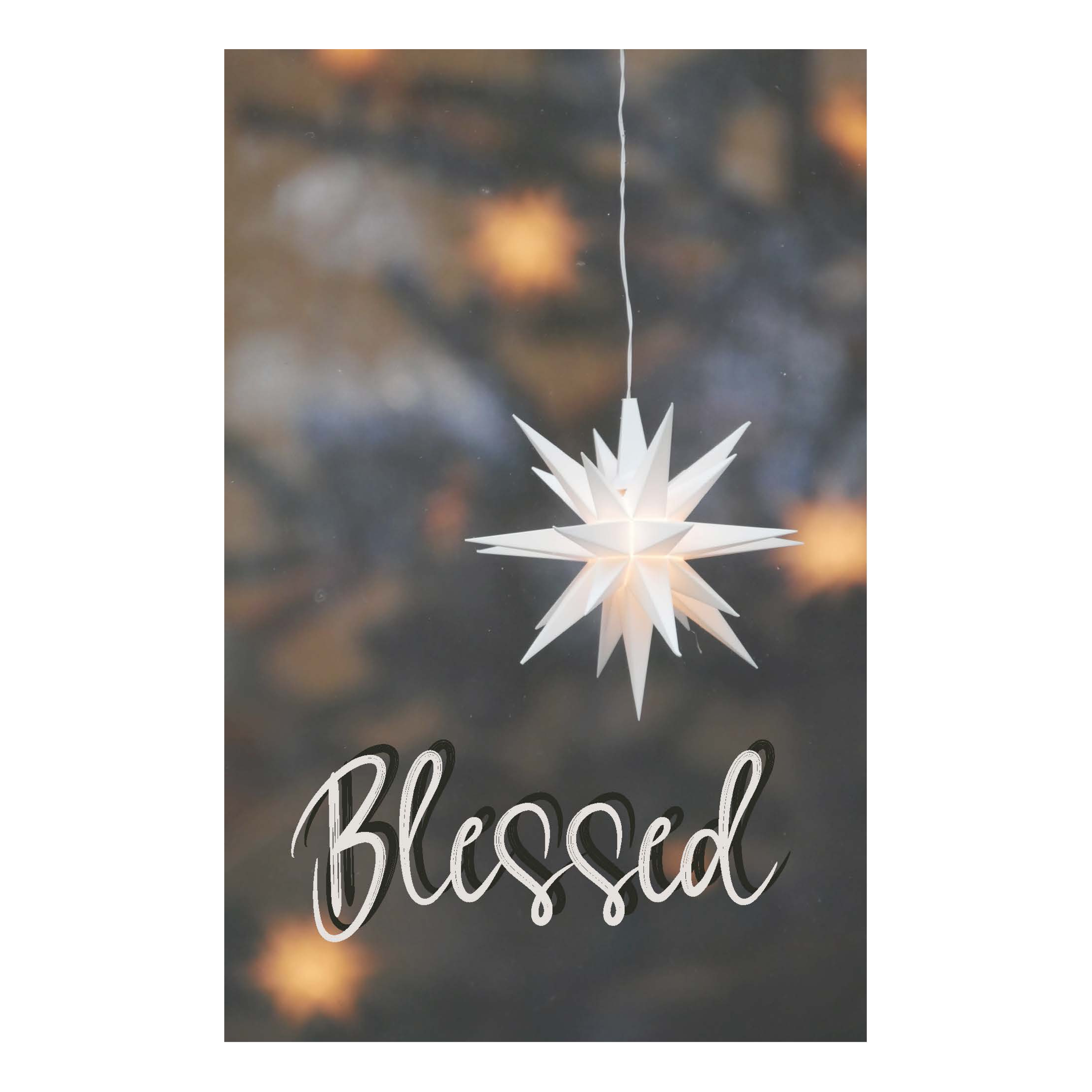 Minikaartje Kerst 'Blessed'