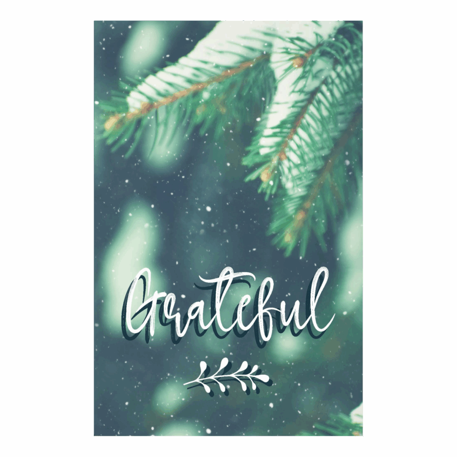 Minikaartje Kerst 'Grateful'