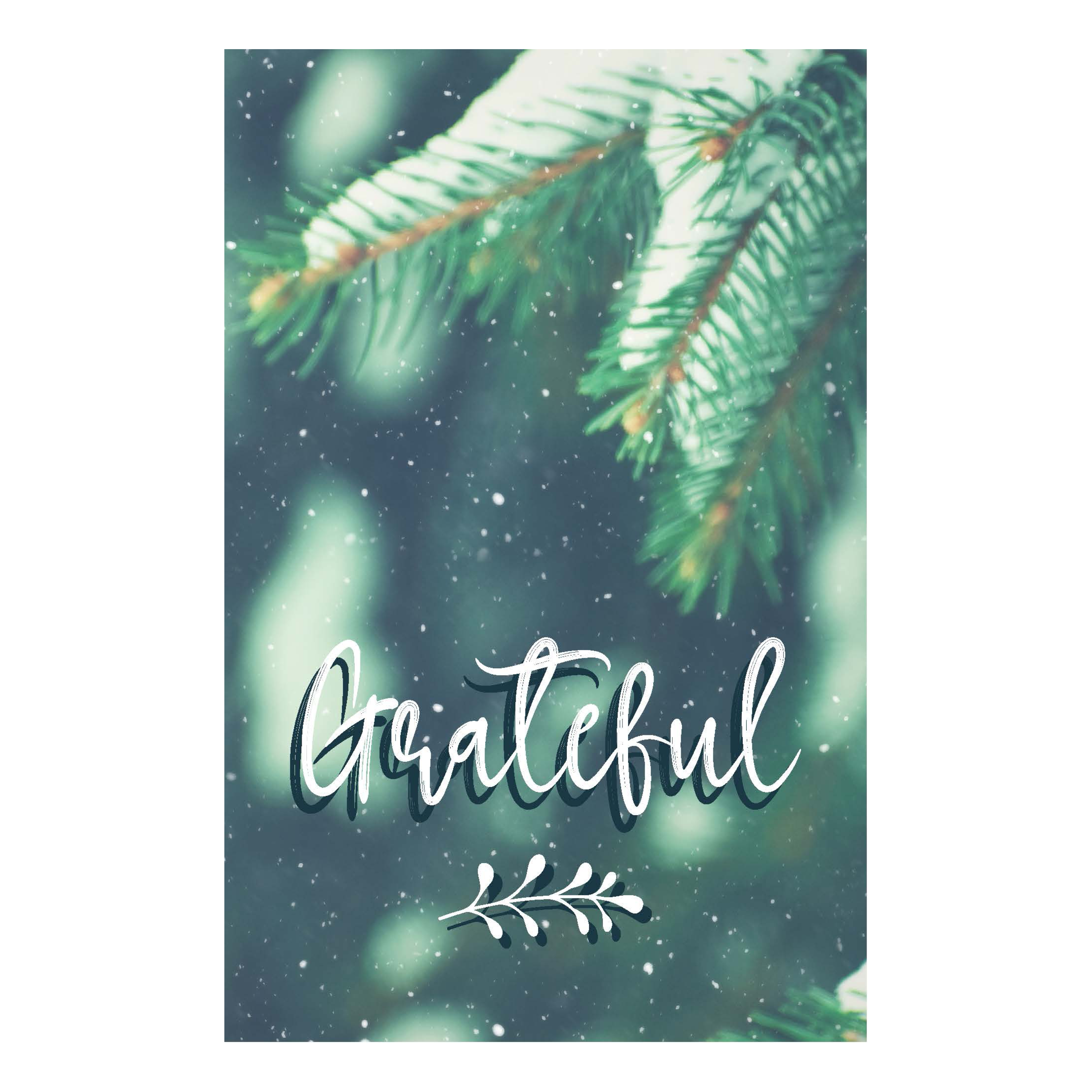 Minikaartje Kerst 'Grateful'