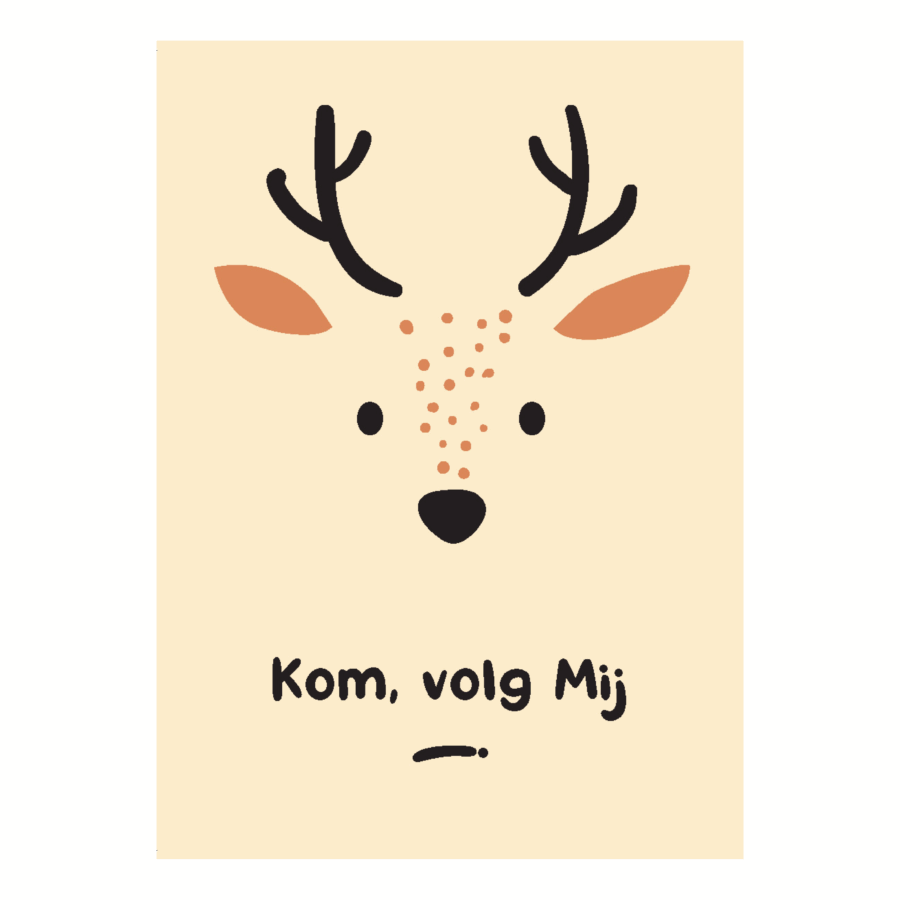 Kinderkaart 'Kom, volg Mij'