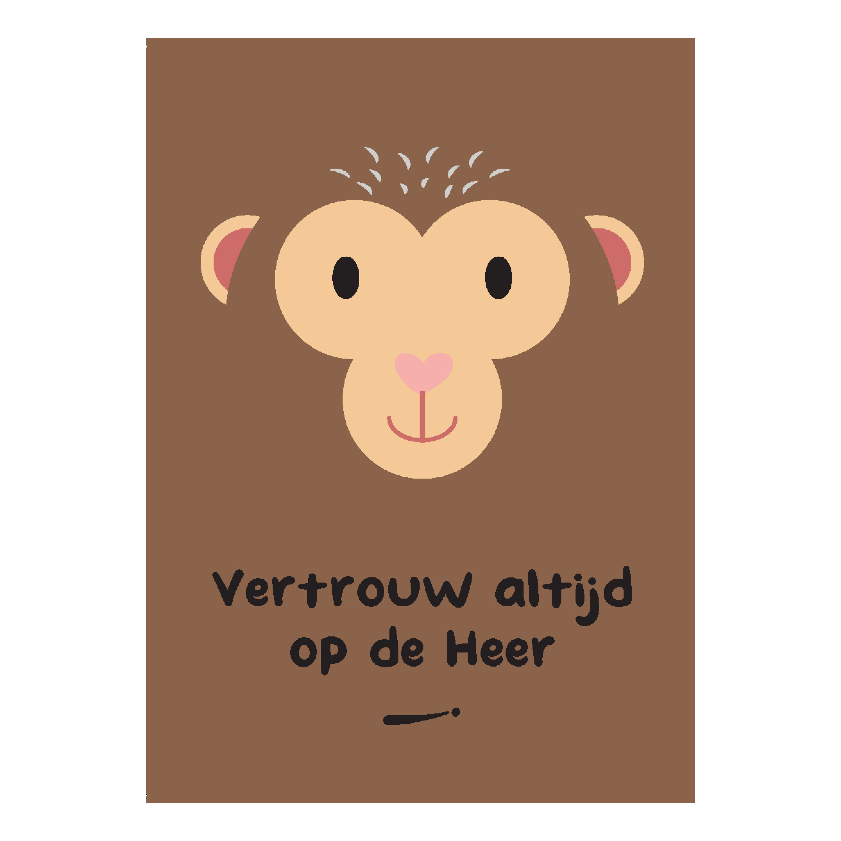 Kinderkaart 'Vertrouw altijd op de Heer'