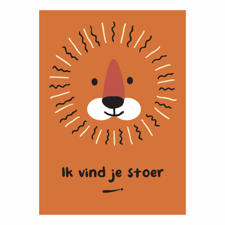 Kinderkaart 'Stoer'